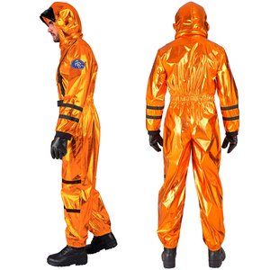 Orangener Astronaut