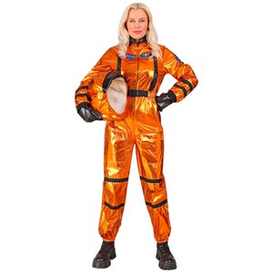 Orangene Astronautin