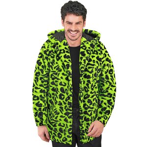Manteau en peluche: vert fluo
