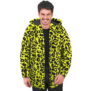 Plüschmantel: Neon Gelb