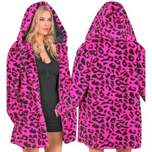Plüschmantel: Neon Pink
