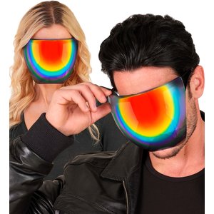 Brille - Visier: Regenbogen