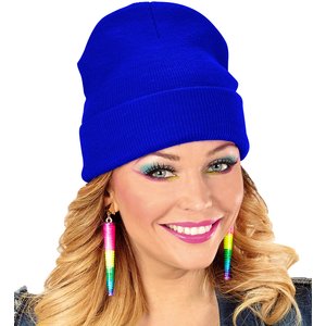 Beanie: bleu