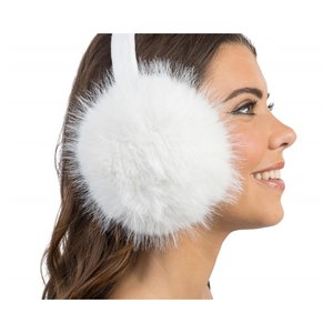 Paraorecchie peluche: bianco