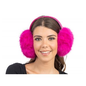 Paraorecchie peluche: fuchsia