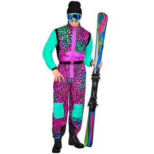 Tuta da sci: Leopardo colorato