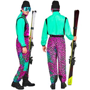 Tuta da sci: Leopardo colorato