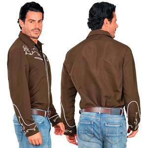 Camicia cowboy: marrone