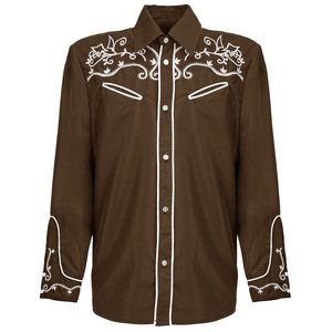 Camicia cowboy: marrone