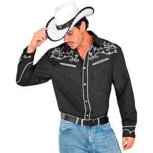 Camicia cowboy: nero