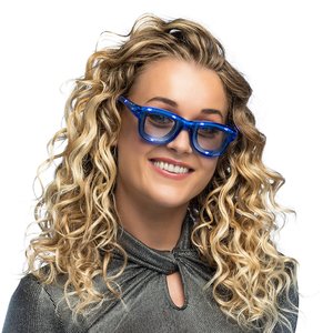 Occhiali da festa: LED blu