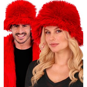 Plüsch Anglerhut: Rot