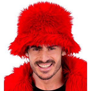 Plüsch Anglerhut: Rot