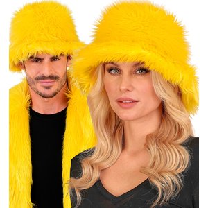 Plüsch Anglerhut: Gelb