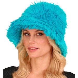 Plüsch Anglerhut: Türkis