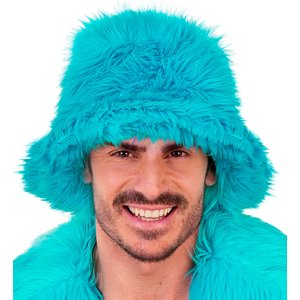Plüsch Anglerhut: Türkis