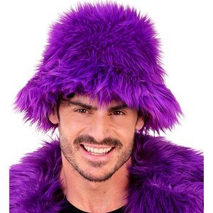 Plüsch Anglerhut: Violett
