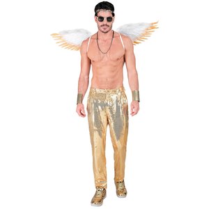 Pantaloni di paillettes: oro