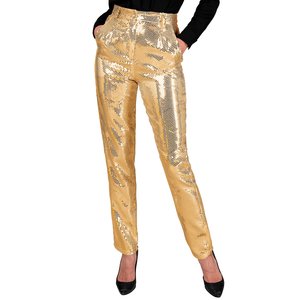 Pantaloni di paillettes: oro