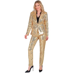 Pantaloni di paillettes: oro