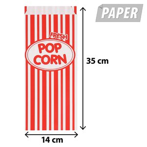 Sacs en papier: Popcorn - 8 pièces