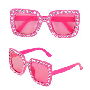 Rosa Strass Brille