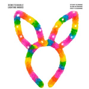 Orecchie da coniglio: Arcobaleno - LED