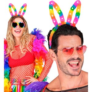 Orecchie da coniglio: Arcobaleno - LED