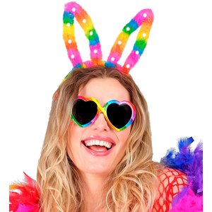 Orecchie da coniglio: Arcobaleno - LED