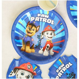 Paw Patrol - Piatti: blu - 23 cm - 8 pezzi