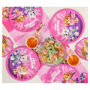Paw Patrol - Piatti: rosa - 23 cm - 8 pezzi
