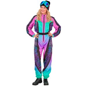 Skianzug - Bunter Leopard: Damen