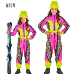 Skianzug - Neon Leopard: Kinder