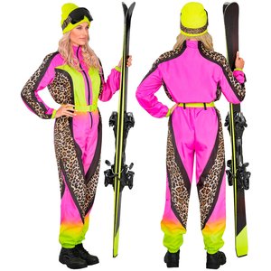 Skianzug - Neon Leopard: Damen