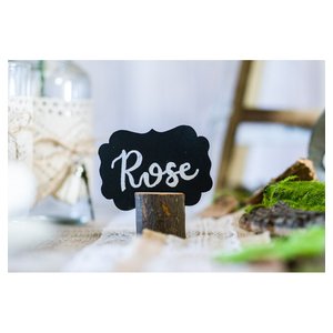 Porte-noms - Bois: 9 pièces