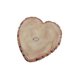 Disque en bois - Coeur: 23 cm