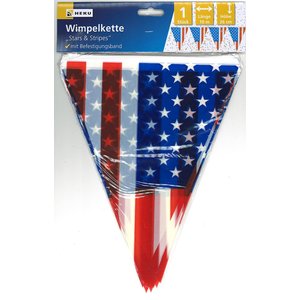 Ghirlanda di bandierine: USA - 10 m