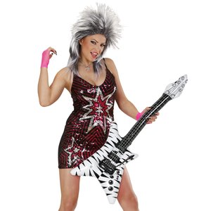Luftgitarre aufblasbar: Zebra