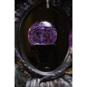 Kristallkugel: Lila - LED