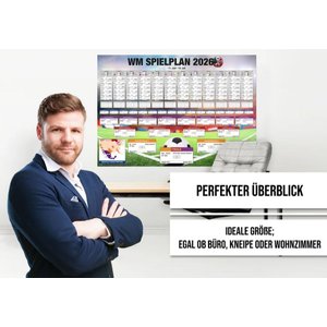 Fussball-WM Spielplan 2026: beschriftbar