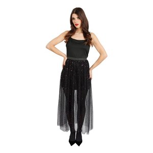 Gonna lunga: viola glitterato