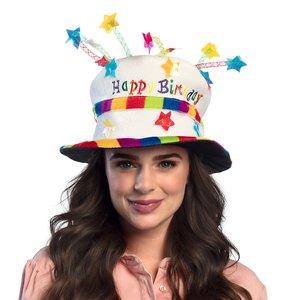 Rainbow Cake: Happy Birthday