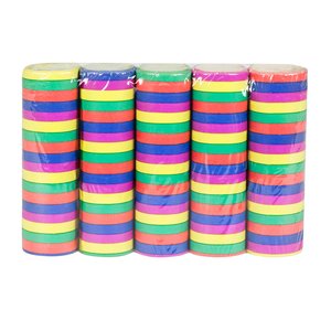 Luftschlangen: Bunt - 5er Set