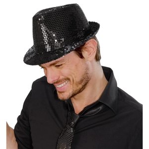 Fedora: Schwarze Pailletten