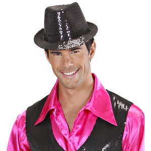 Fedora: Schwarze Pailletten