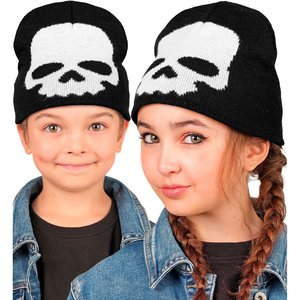 Kinder-Beanie: Totenkopf