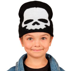 Kinder-Beanie: Totenkopf