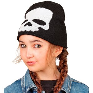 Kinder-Beanie: Totenkopf