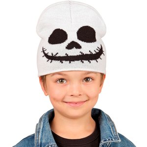 Kinder-Beanie: Skelettgesicht