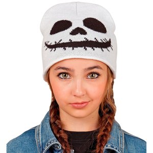 Kinder-Beanie: Skelettgesicht